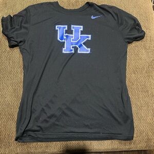 Kentucky Wildcats Nike Black and Blue Short Sleeve Tee 100% Polyester